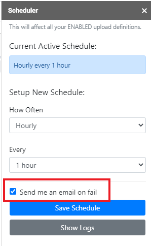 Email on Fail